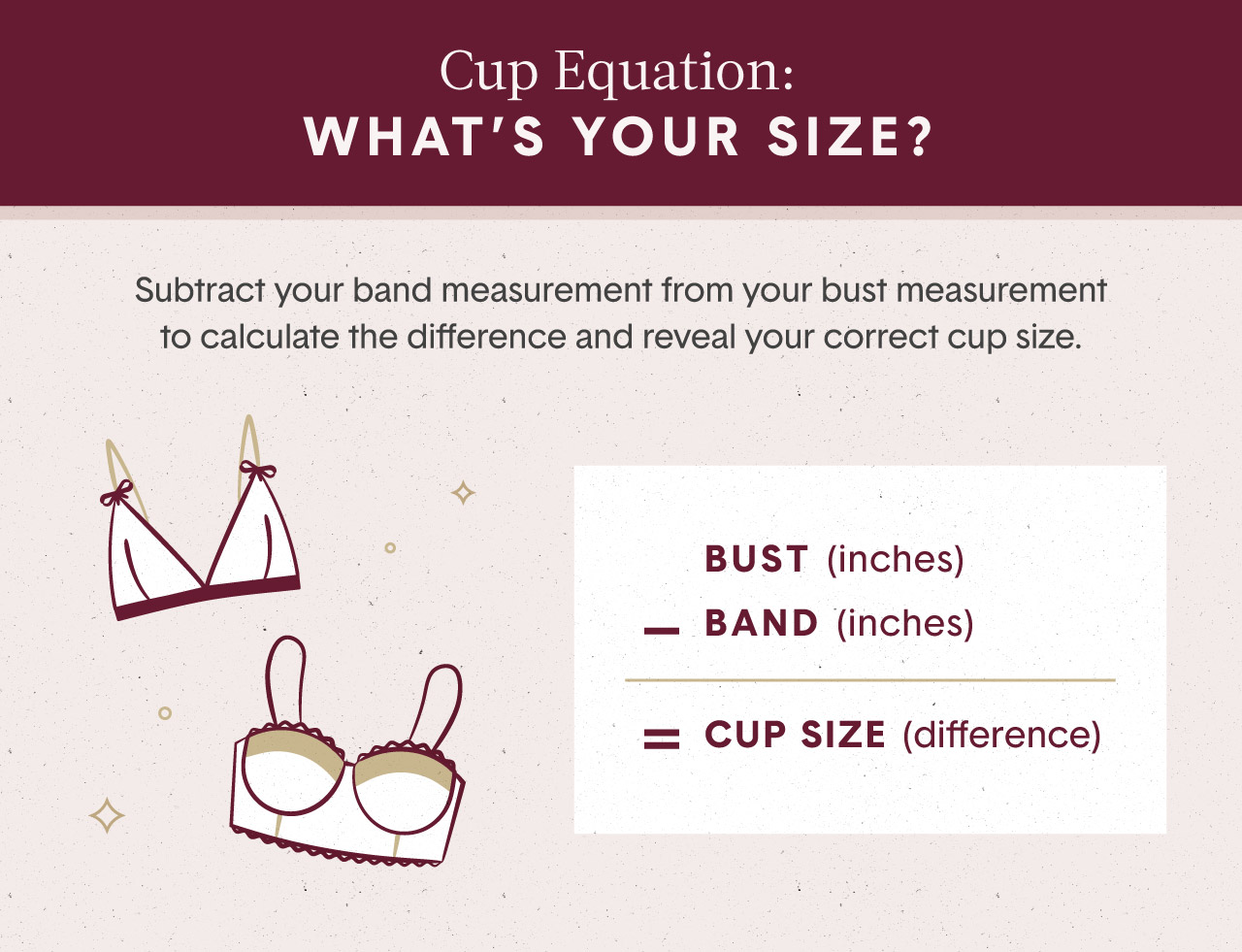 Different Bra Cup Size Chart